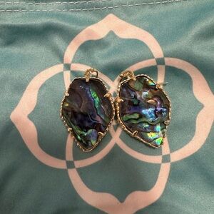 Kendra Scott Abalone Shell Corley Earrings - Rare
